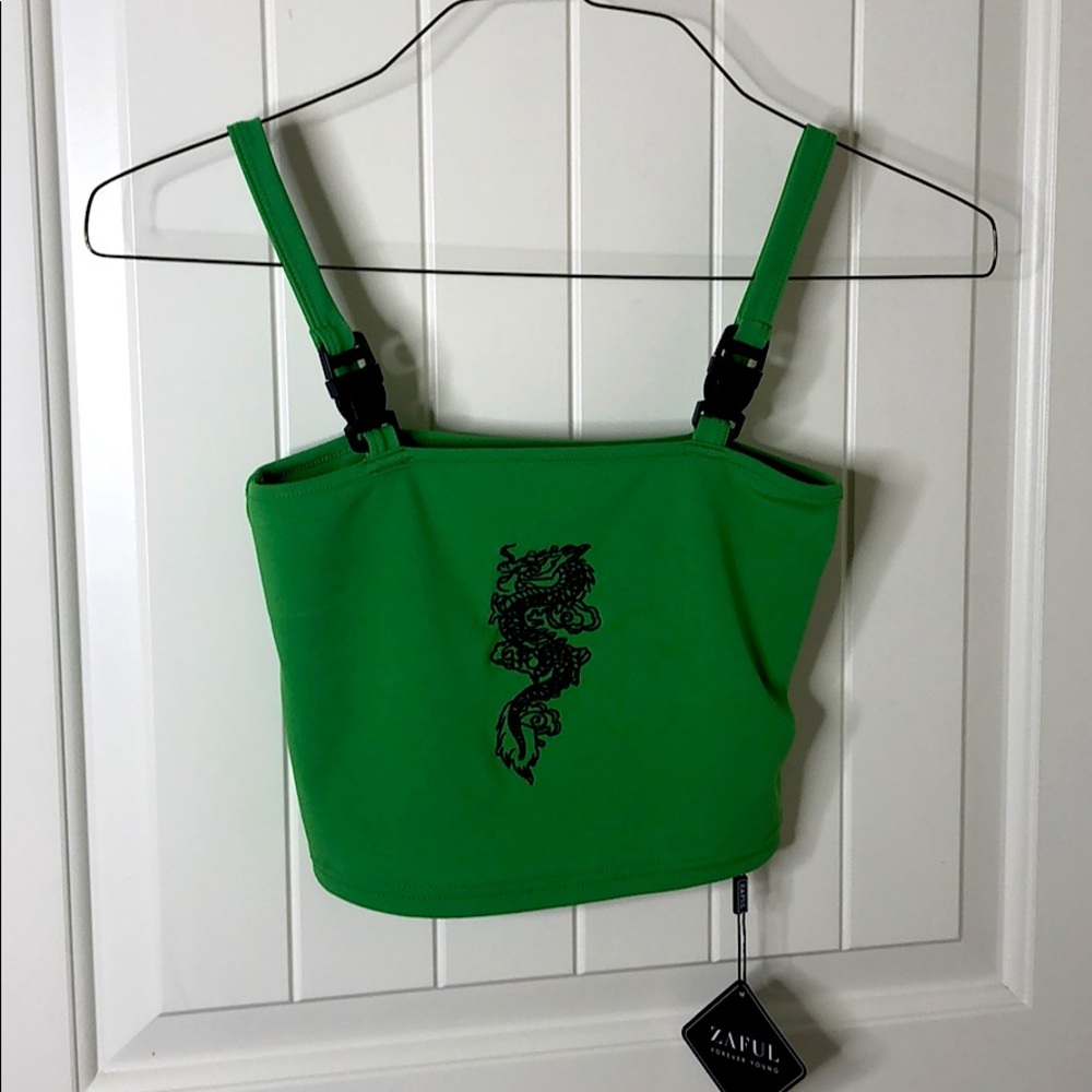 Zaful dragon crop top (NWT)